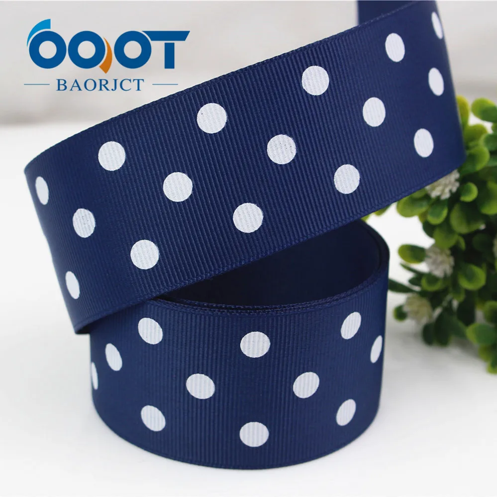 OOOT BAORJCT 176181,10 yards 38MM DOTS Printed grosgrain ribbon, DIY handmadeHair accessories Material wedding gift wrap