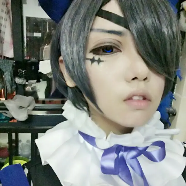 Black Butler Kuroshitsuji Ciel Phantomhive, disfraz de circo, uniforme azul, disfraz de Anime de Halloween para mujeres/hombres