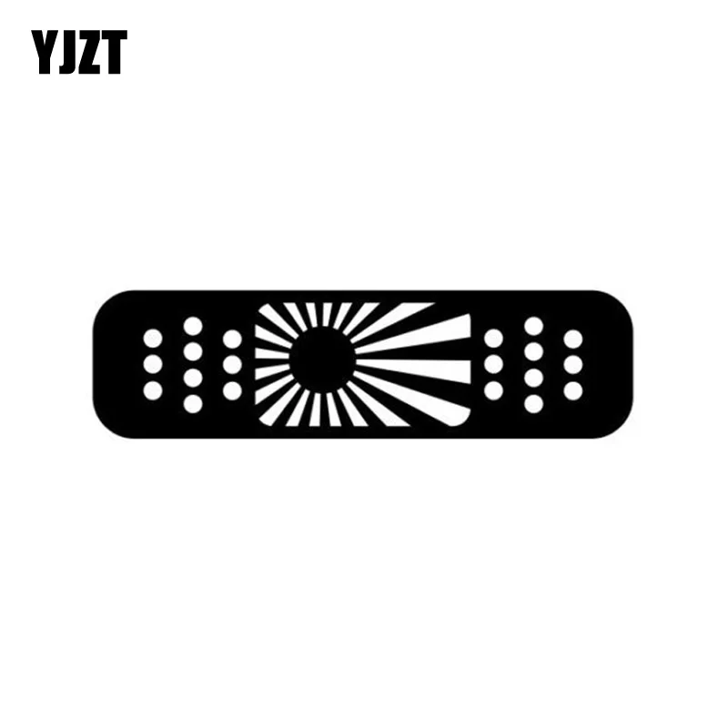 YJZT 15.8*4.3CM Fun BAND AID Cover Dent Scratch Decal Car Sticker Black/Silver Vinyl S8-1434