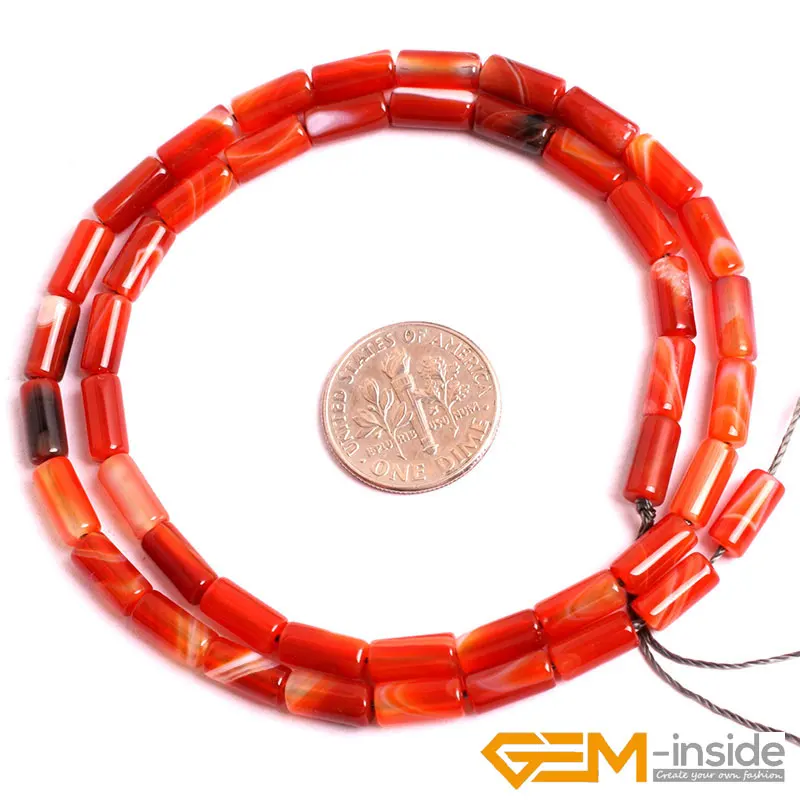 Column Tube Sardonyx Carnelian Beads Natural Stone Beads DIY loose Beads For Jewelry Making Beads Strand 15 Inches wholesale !