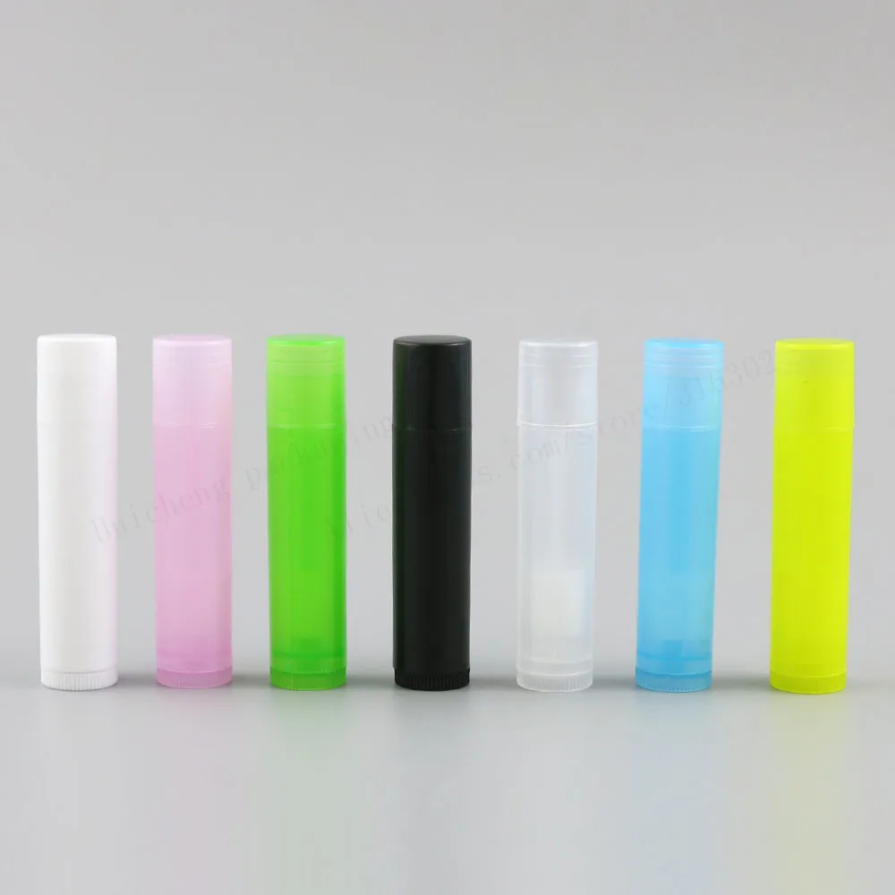 100 x 5ml Empty  Beauty Lipstick  Lip Gloss Tube Lip Balm Container With Cap  5cc Cosmetic Sample Containers