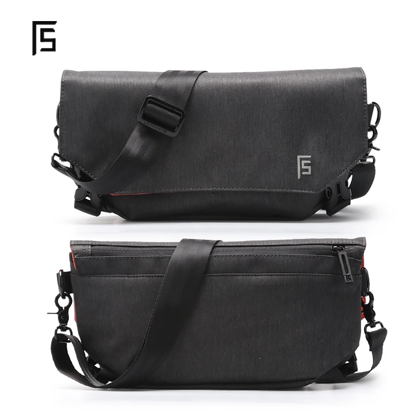 Imagem -02 - Fyuze para Homens Jovens Bolsa do Mensageiro Masculino à Prova Impermeável Água Náilon Crossbody Bolsa Moda Lazer Coreia Estilo Mensageiro Bolsa de Ombro para Adolescente