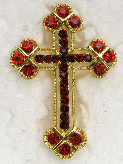 60pcs/lot Mixed Color (Can Notes Color) Wholesale Rhinestone Cross Pin brooches & Pendant Accessories  jewelry gift C101403