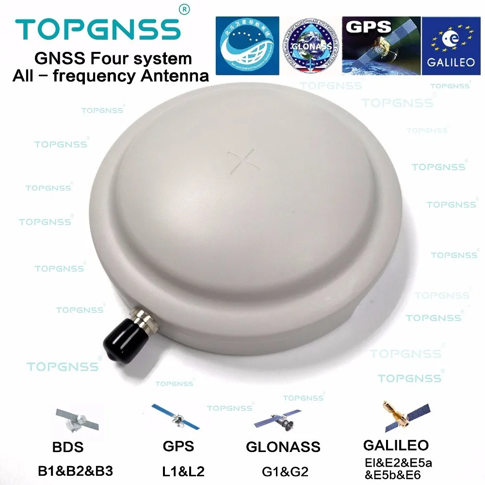 

New TOPGNSS unmanned vehicle high-precision full-range GNSS antenna GPS GLONASS GALILEO Beidou waterproof high-gain RTK antenna