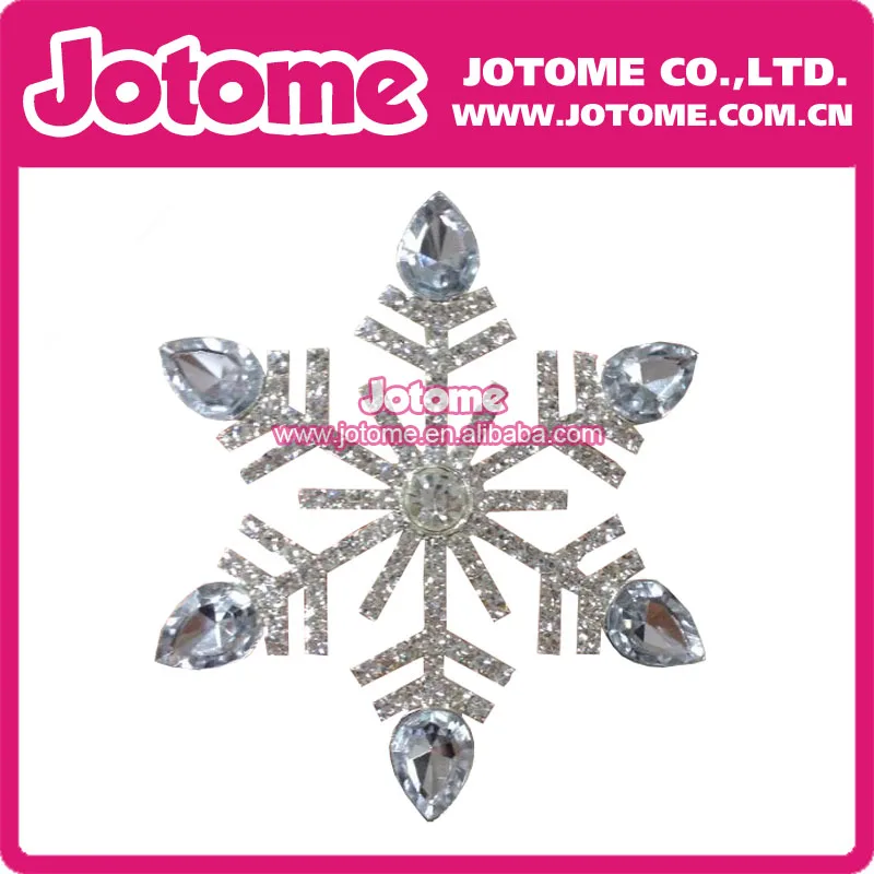 

Fashion Jewelry Clear Crystal Rhinestone Snowflake Brooch Pin for Christmas Gift