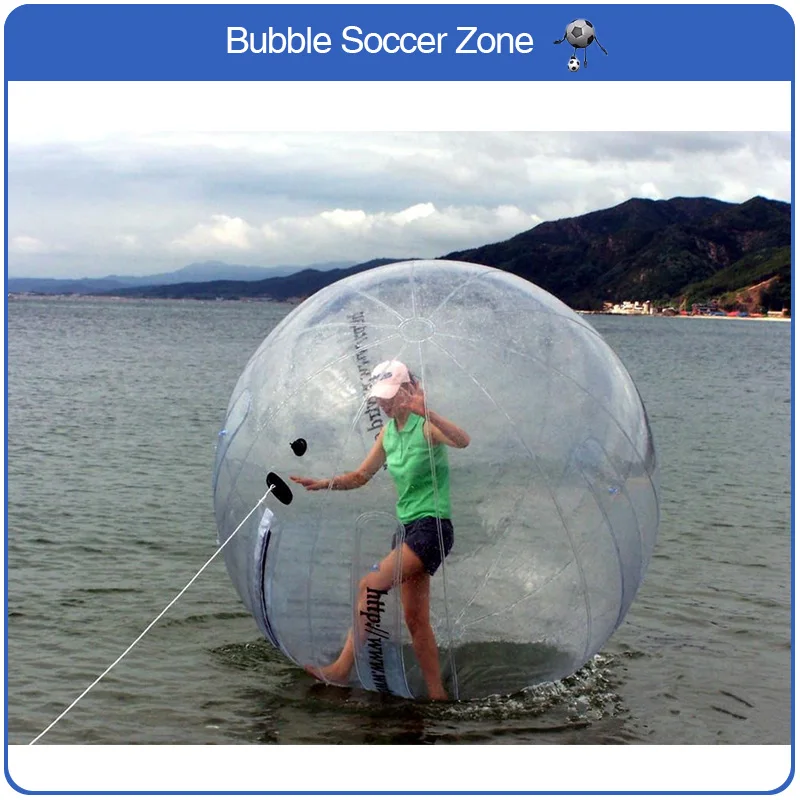 2m 0,8mm PVC Tanzen Ball Outdoor Transparent Aufblasbare Walking Wasser Ball Menschlichen Wasser Ball Riesen Ball Aufblasbare