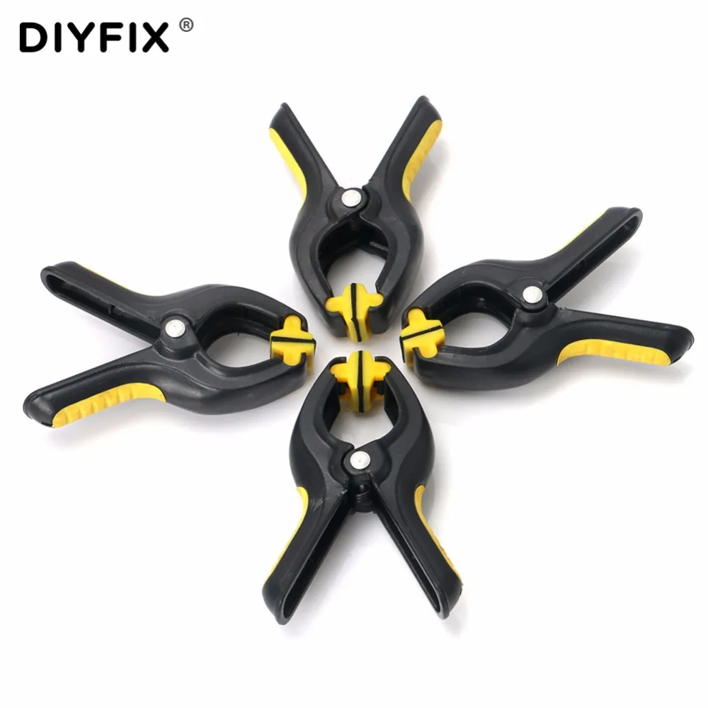 Diyfix 4 шт./лот Пластик клип светильник ЖК-дисплей Экран зажим для крепления iPhone Samsung iPad Планшеты ремонт сотового телефона tool kit