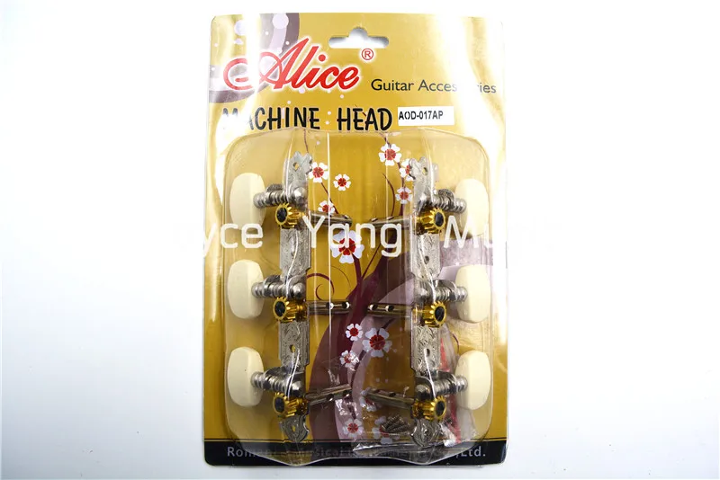 Alice AOD-017AP Steel String Guitar Tuning Pegs 2 Holes Shaft Acoustic Guitar Tuners Machine Head Ivory Semicircle Pegs 3L+3R