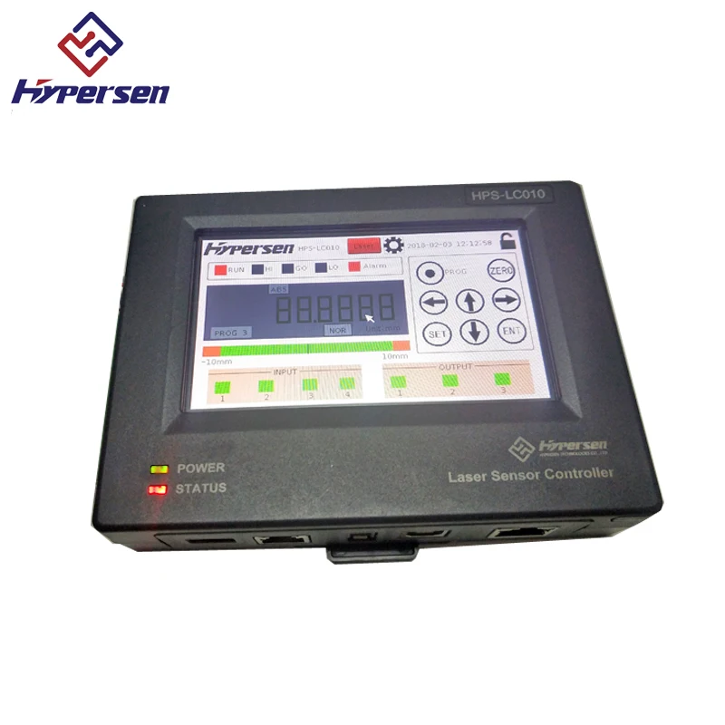 Hypersen Noncontact Laser Displacement Sensor IP67 Protection Level 8.7k Hz Sampling Frequeney High Precision Transducer