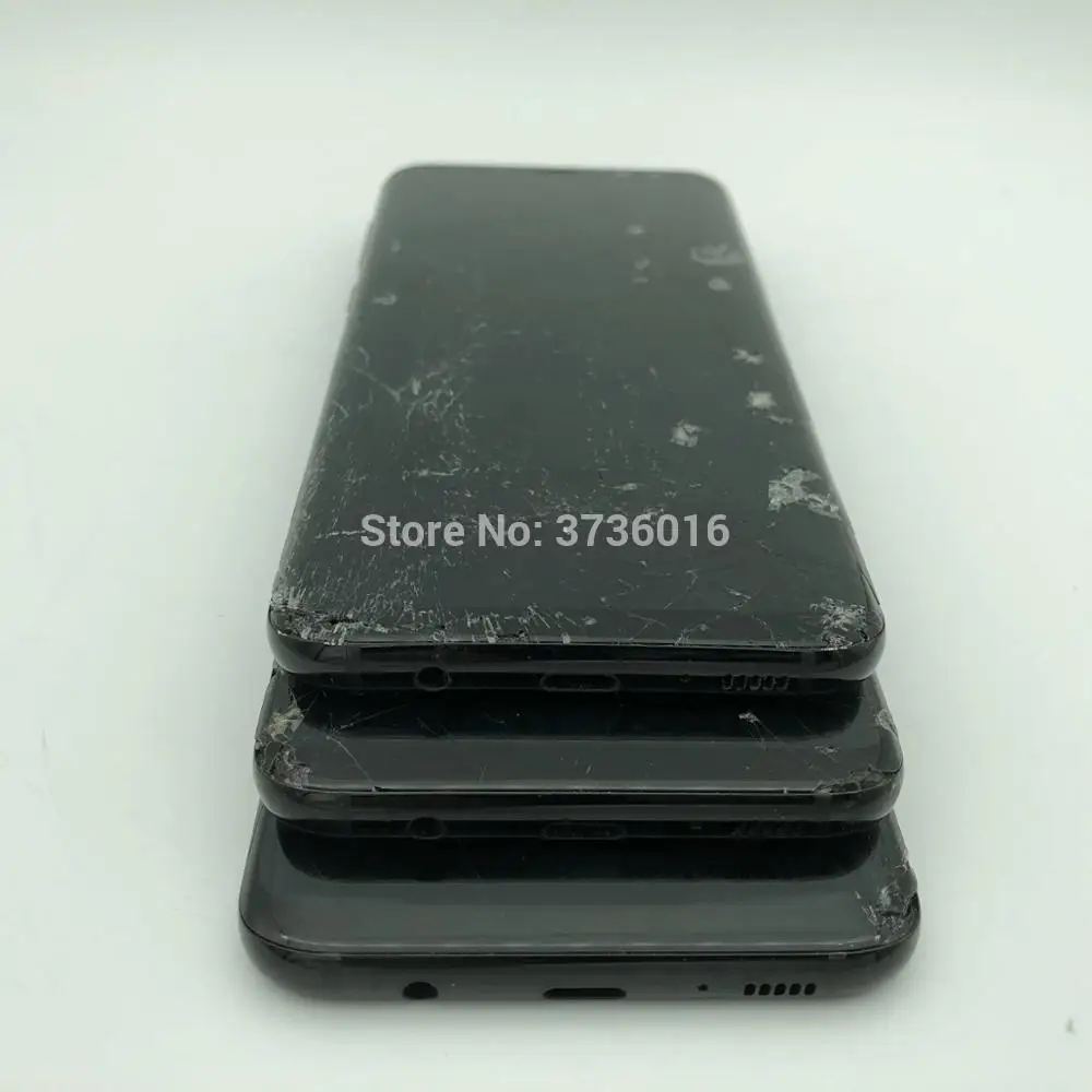 Broken LCD Display For Phone Galaxy S8 plus G955 mobile phone practice how to do repair Lcds glass and separate middle frame