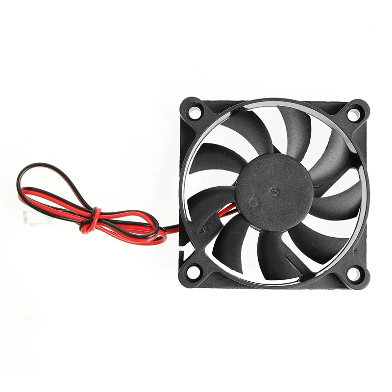 DC 12V 2-Pin 60x60x10mm PC Computer CPU System Sleeve-Bearing Cooling Fan 6010