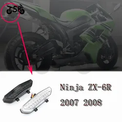 For Kawasaki Ninja ZX 6R  ZX6R 2007 2008 Motorcycle Rear Turn Signal Tail Stop Light Lamp Integrated