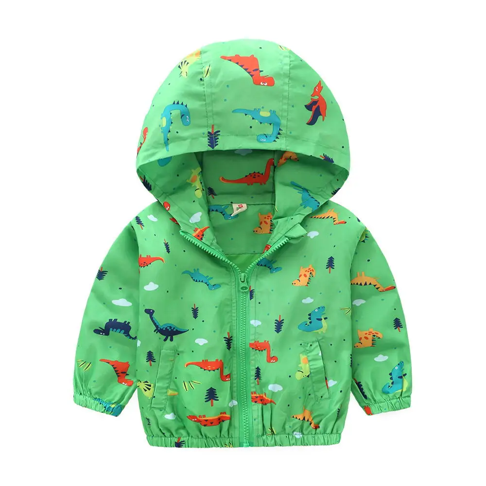 Boys girl hoodies sweatshirts Jackets Cartoon Print Jurassic World dinosaur Monster Animal baby toddler tops kids zipper Clothes