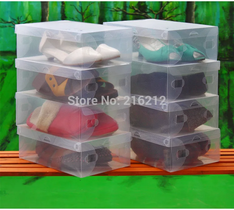 

Household Men Transparent Clear Shoe Storage Organizer Box Shoes Case