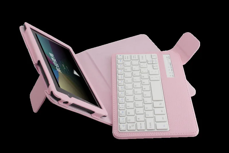 Fasion ABS Pink keyboard Removable Bluetooth Keyboard Stand Case Cover For Google Nexus 7 FHD II 2nd Gen Free Shipping