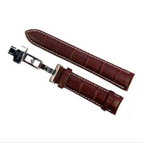 Carnival accessories watch strap butterfly buckle luxury cowhide genuine leather watchband18 20 22mm male female watches relogio