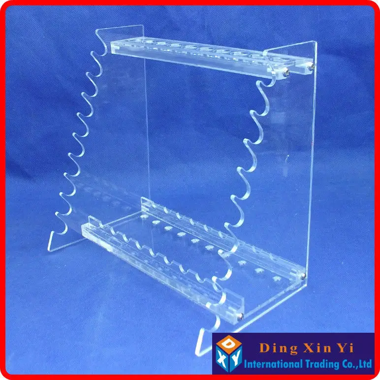 Organic glass pipette stand graduated pipette rack pipette holder single face trapezoidal pipet rack