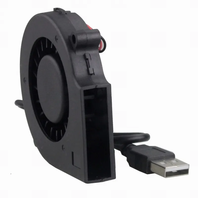 5PCS Gdstime 5V USB 75mm x 15mm 7515 DC 브러시리스 방열판 냉각 송풍기 팬, 75x15mm