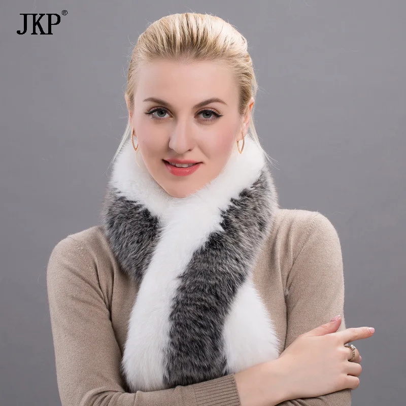 

JKP new women winter real fox fur scarf of genuine fox fur scarves band new warm shawl 1