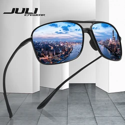 JULI Polarized Pilot Sports Sunglasses Men Women Tr90 Unbreakable Frame for Running Fishing Baseball Driving MJ8006