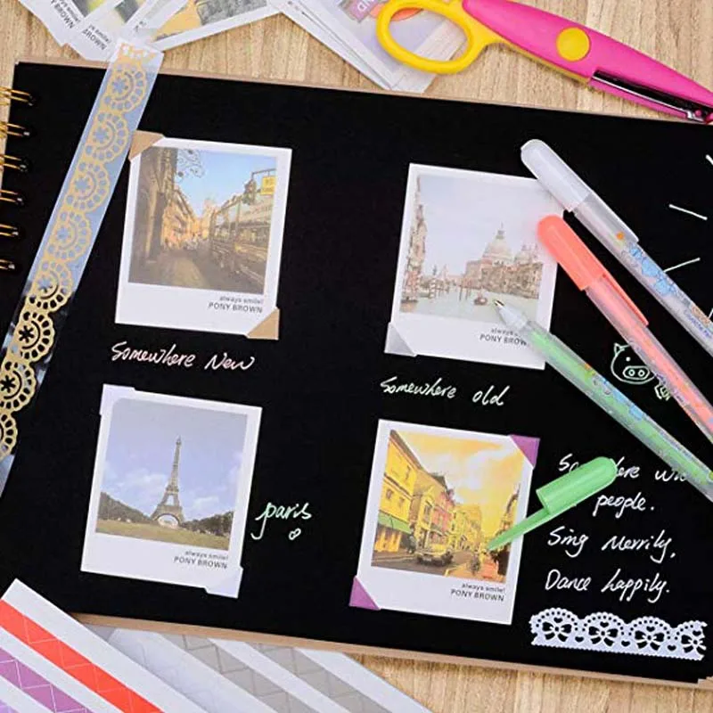 Scrapbook, 80 Pages Photo Album, Great for Craft Paper DIY Anniversary, Wedding, Valentines Day Gifts