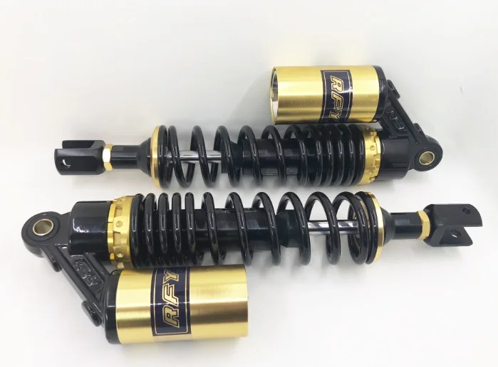 RFY 13.8 inch 350mm 1 Pair Motorcycle Air Damper FOR Honda CB 750 RD 350 CB Series Rear Suspension  black +gold