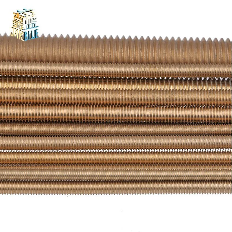 1Pcs M2 M2.5 M3 M4 M5 M6 M8 length 250 mm Long Brass Metric Bolt Full Thread Shaft Rod Bar Stud