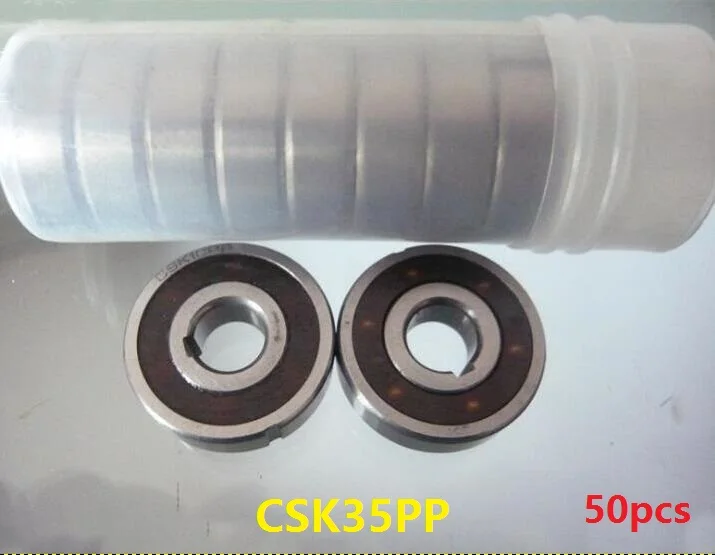 50pcs CSK35PP 35mm One Way Clutch Bearing With dual keyway 35x72x17 mm Sprag Freewheel Backstop Bearing 35*72*17mm