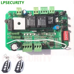 LPSECURITY AUTOMATIC DC SLIDING GATE OPENER 24VDC motor CONTROL Circuit BOARD Card power controller with 2 remote controls