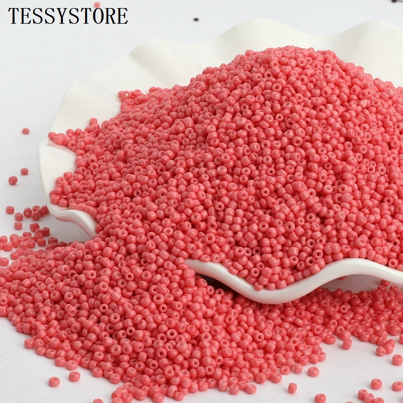 Image 3: 1000 pcs/lot 2mm autriche cristal trou rond perle couleur unie tchèque verre graine entretoise bricolage perles pour enfants fabrication de bijoux