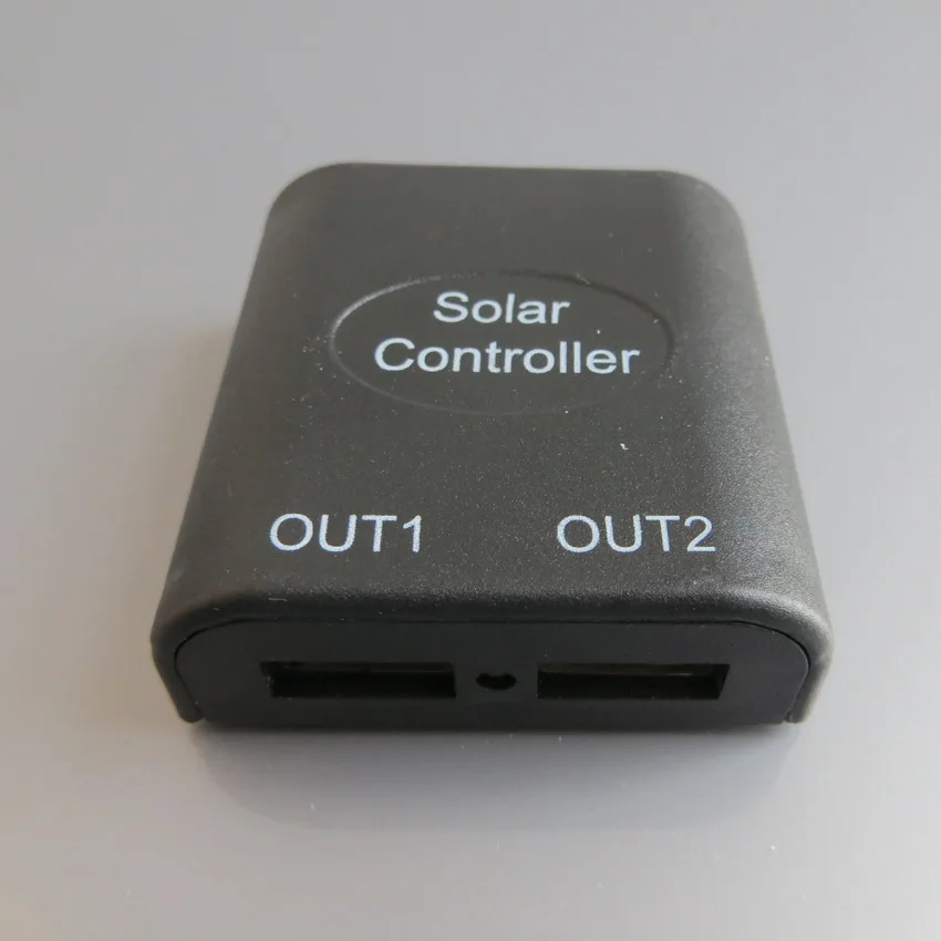 Regulador de voltaje solar 5V 2A Doble USB para banco de energía solar Reinicio inteligente para cargador solar DIY.