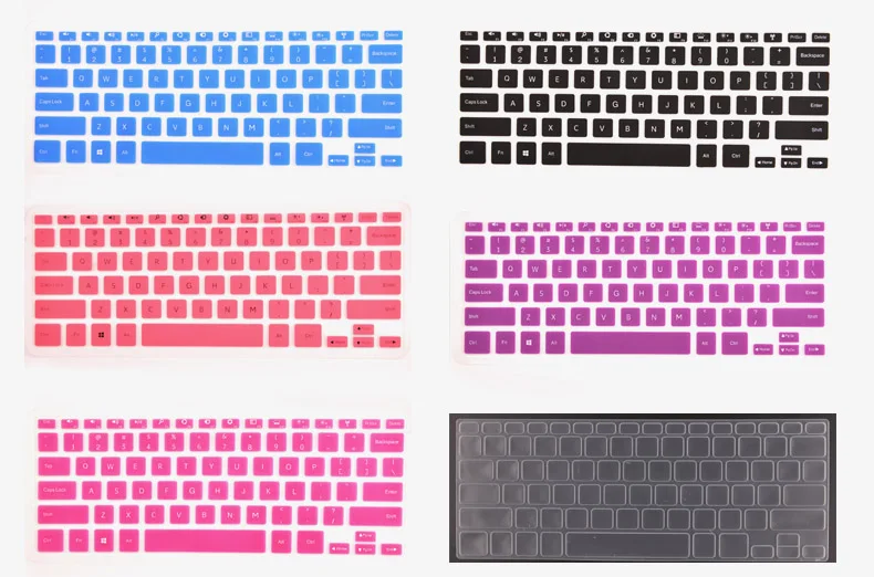 

Silicone Keyboard Skin Cover Protector For Dell Inspiron 14HR 7000 Series 7437 7537 14HD-1508/1808/2508 1508S-2608