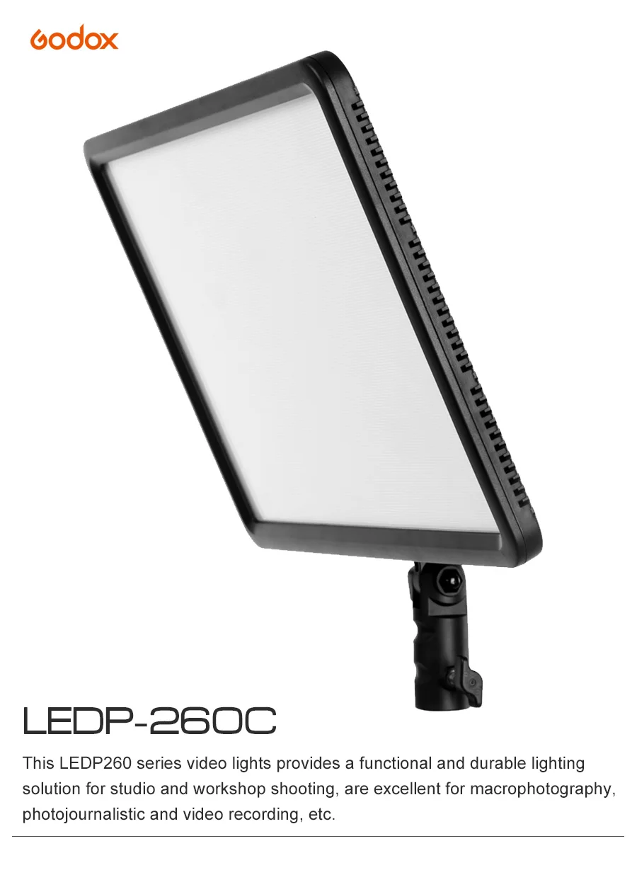 Godox LEDP260C 3300~5500K LED Bi-Color & Dimmable Studio