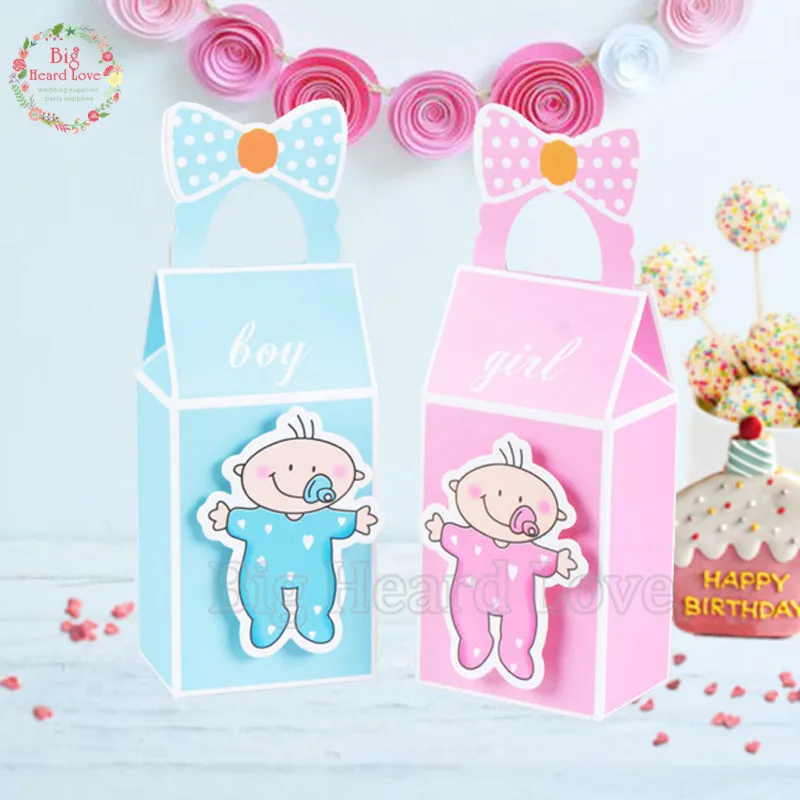 Big Heard Love Candy Box, Birthday Party Gift Box, Party Decoration, Favors Decor, Baby Boy and Girl, 12Pcs