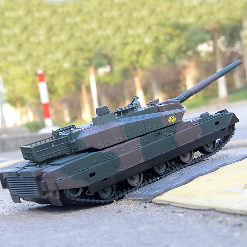 RC Tank Remote Control Tank Rechargeable 1/20 9CH 40CM Camouflage 27Mhz Infrared Electric Toys For Boys Birthday Gifts