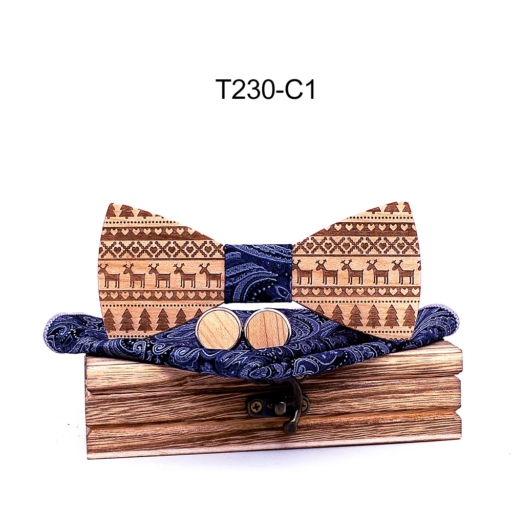 Handgefertigte Krawatte aus Ahornholz für Herren, Massivholz-Fliege im Schmetterlingsstil, Hochzeits- und Bräutigam-Anzug-Accessoire, Geschenk – Detail 5