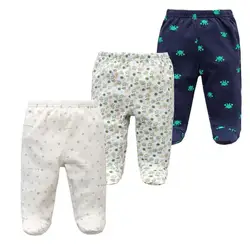 3Pcs/H Baby Pants Spring Autumn Footed 100% Cotton Baby Girl Clothes Newborn Pants  Bebes Infant Baby Trousers Kids Clothing