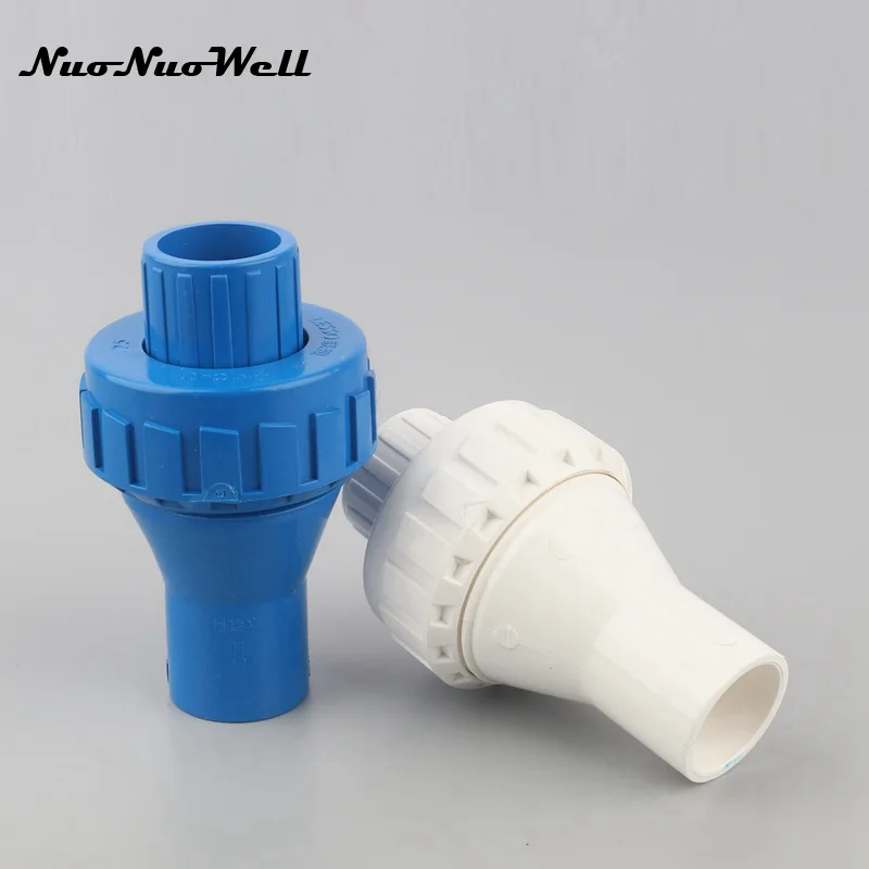 

25mm Inner Diameter PVC Check Valve Non Return Connector For Garden Irrigation Pipe Fitting One Way Valve Water Tube Adapter