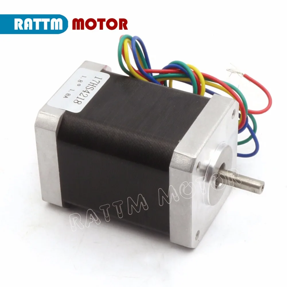 Accesorios de impresora 3D CNC motor paso a paso Nema17 60mm 95Oz-in 1.8A 17HS4218