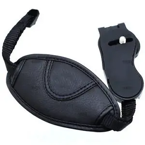 Correa de agarre de muñeca de mano de cámara de cuero