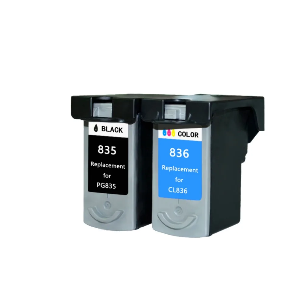 YLC 1set PG835 CL836 Compatible Ink Cartridge For Canon PIXMA IP1188 MC2150 MC3150 MC3250 MC4250 MC4150 MX435 MX515 printer