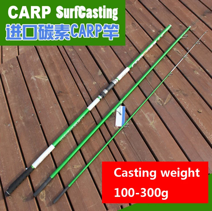 4.2M casting Wt 100-300(200)g 3 sections European SURFCasting ROD Carbon fishing rod Distance Throwing Rod Intervene carp rod