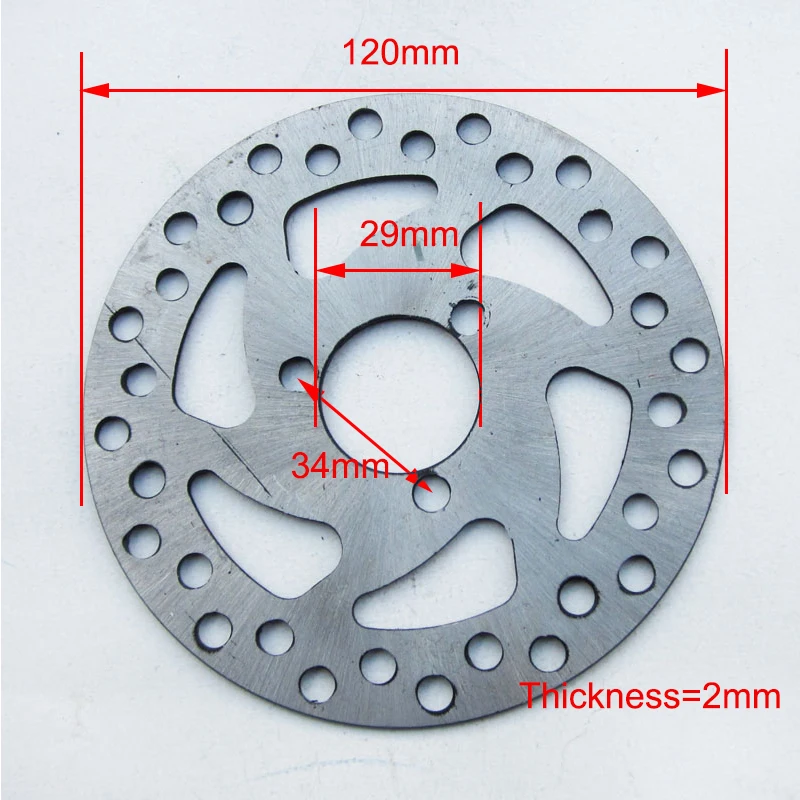 

120mm 29mm 3 Mounting Hole Disc Brake Plate Electric Scooter e-Bike Disc Brake Plate Electric Bicycle Accessories