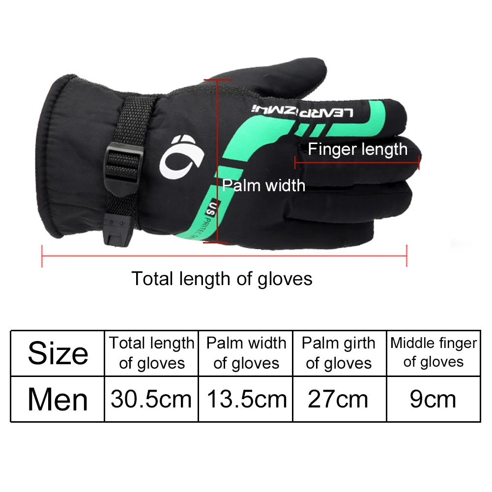 Thermal Gloves For Men Women Winter Outdoor Motorcycle Riding Equipment Windproof Thickening Ski Gloves