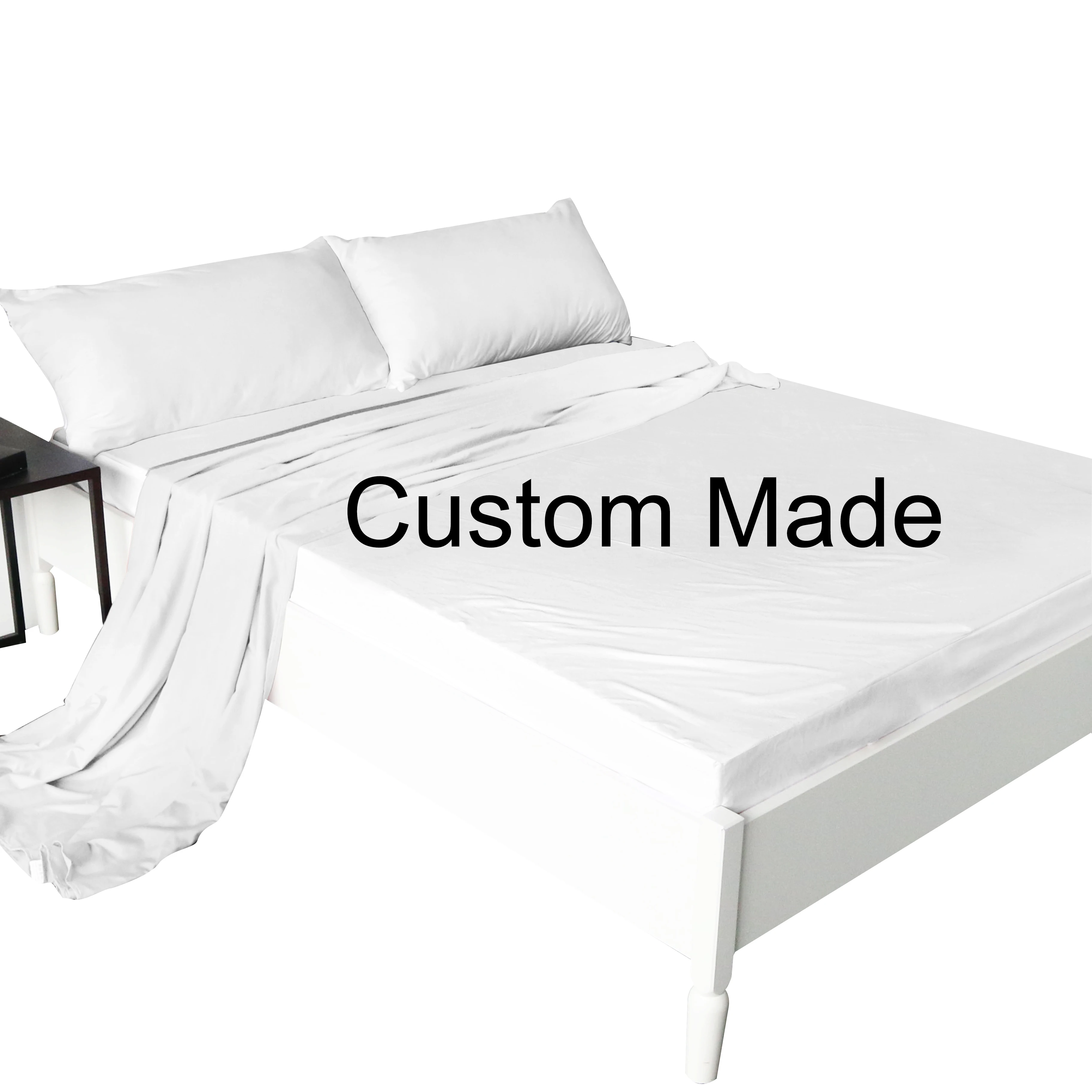 BeddingOutlet Customized Fitted Sheet Queen 3D Print on Demand Bed Sheet Set Custom Made DIY Design Flat Sheet 4-Piece Bedlinen