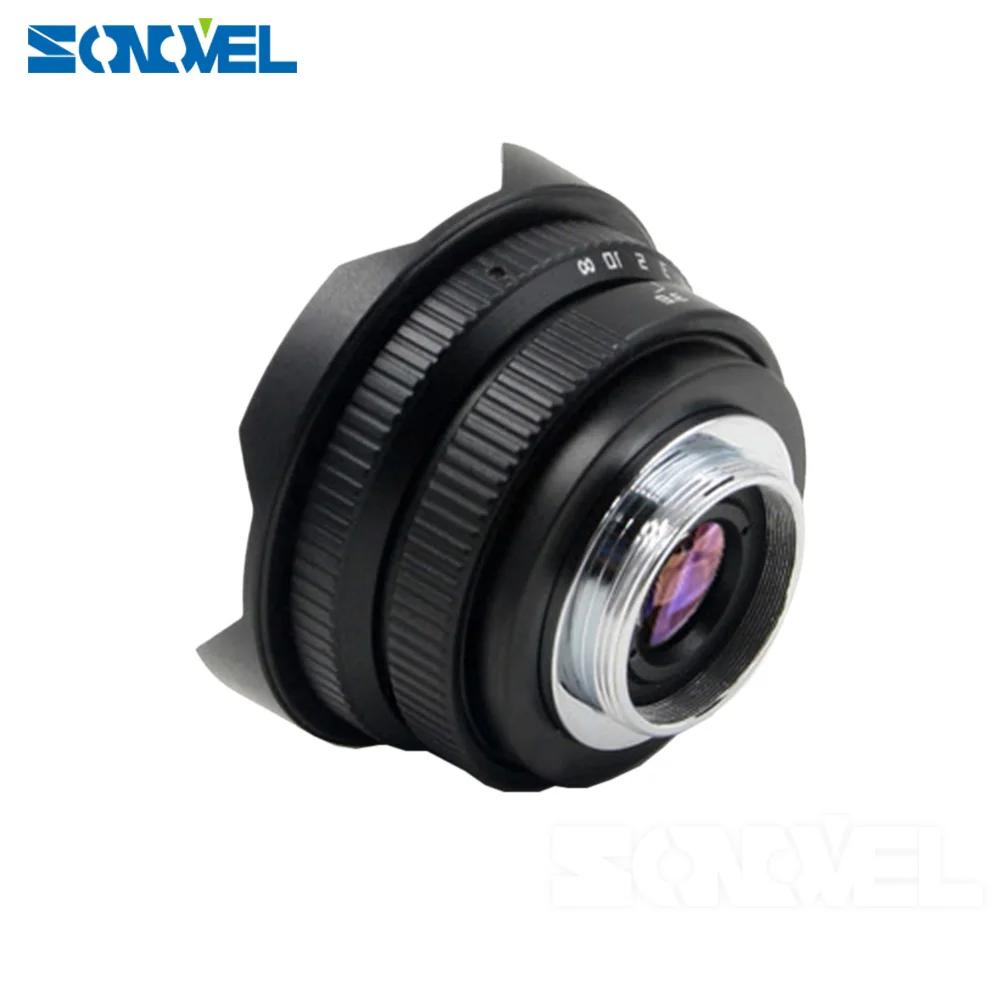 8mm F3.8 Fish-eye CCTV Lens Manual Wide Angle Fisheye Lens Focal length Fish eye Lens Suit For Sony E Mount A7R A7S A6300 A6500