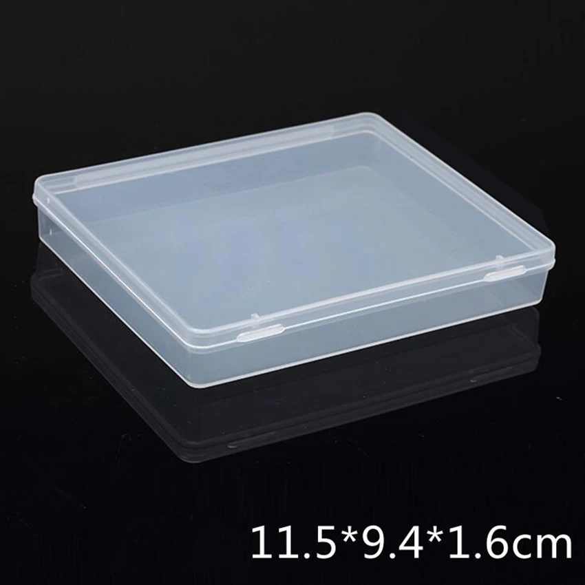 

Transparent Plastic Box Storage Collections Product Packaging Box Dressing Case Mini Case Out Size 11.8*9.8*2cm