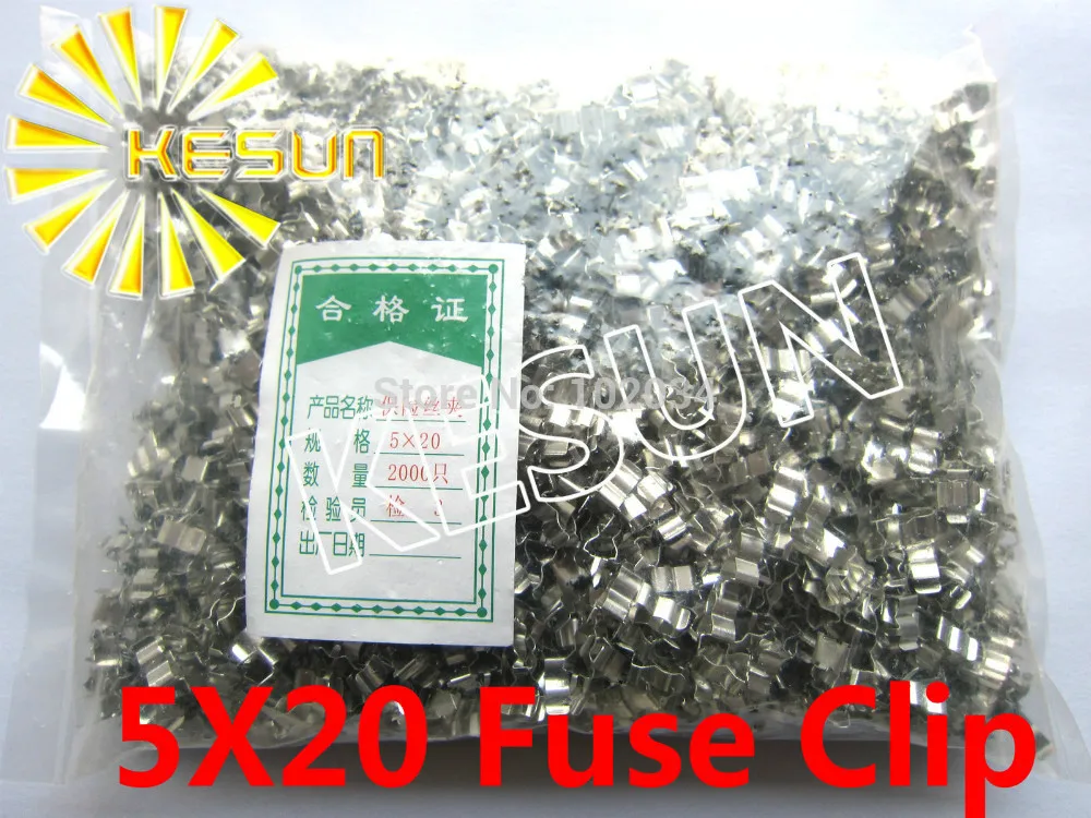 

5mm Pitch 5*20mm Fuse Clip Fuse Holder x 200pcs Free shipping