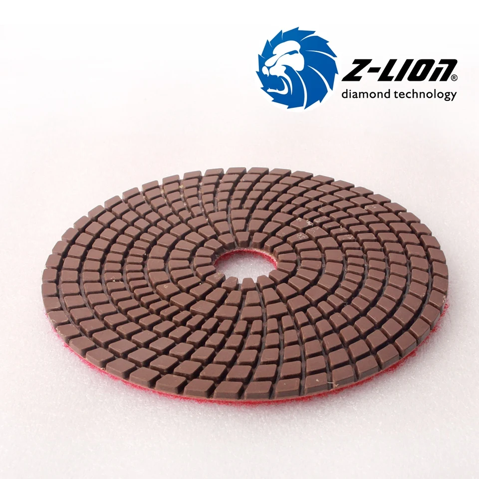 Z-Lion 1pcs Wet Diamond Abrasive Disc 5 Inch 125mm Granite Polishing Discs For Stone High Quality Marble Granito 500 Grit