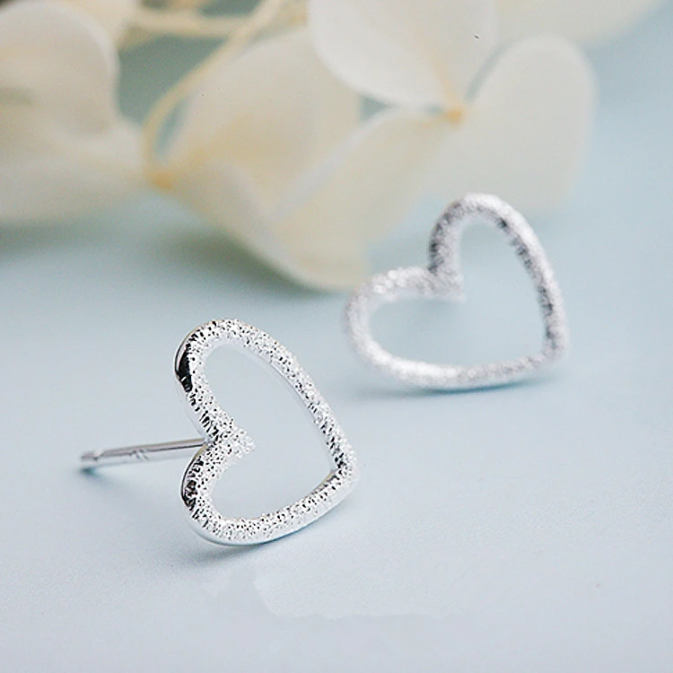 Fashion Cute Tiny Love Heart Stud Earrings For Women For Girls Kids Party Wedding Birthday Jewelry Gift  EH650